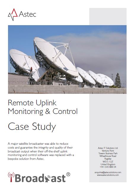 Remote Uplink Case Study Cover Remote Uplink Monitoring & Control