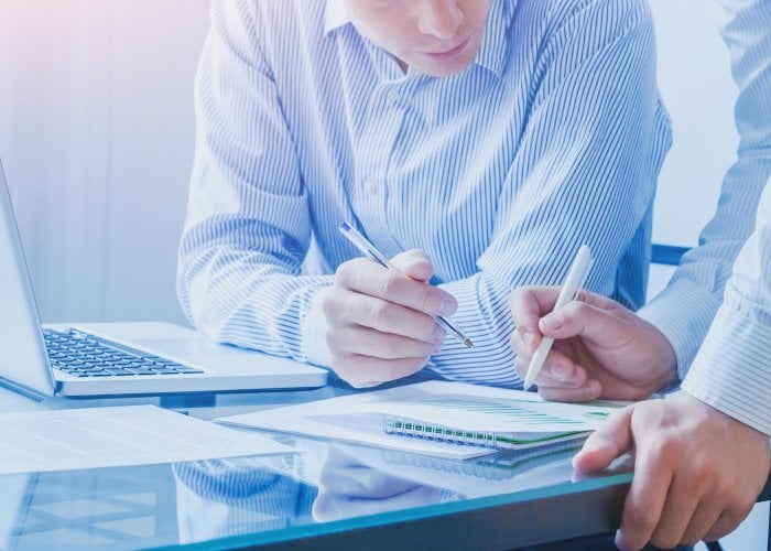 business team working together in the office, teamwork background banner